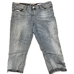 SEVEN7 Capri Jeans Size 16 Stretch Denim Cropped Casual 5 Pocket
